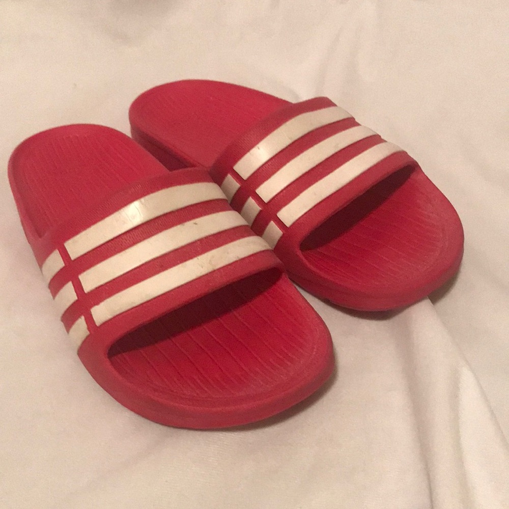 Adidas Pink Slides size K3